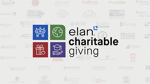 Elan's charitable giving logo